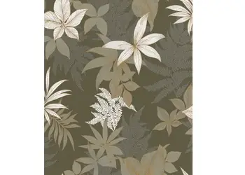 tapet floral maro taupe grandeco a48202