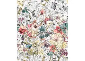 fototapet floral colorat komar if2004