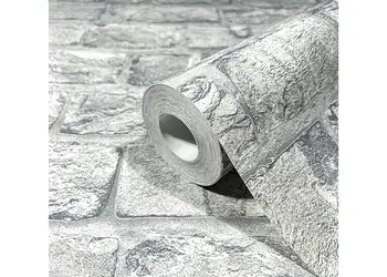 tapet caramida gri deschis