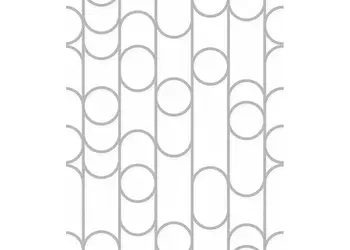 tapet modern alb ugepa model geometric argintiu galactik m24000