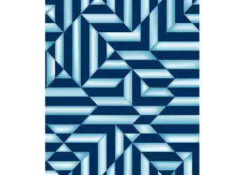 tapet modern albastru ugepa model geometric cu efect metalic galactik l85801