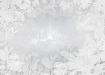 fototapet flora komar motive florale gri cu accente metalice argintii 400 280 cm