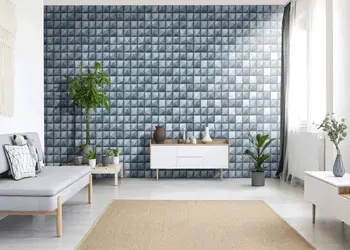 tapet modern gri albastrui reflets l78601