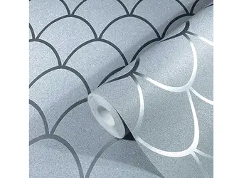 tapet modern gri verzui cu sclipici marburg 32718