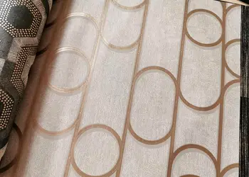 tapet modern gri ugepa model geometric auriu galactik m24008