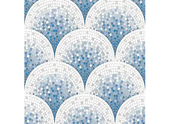 tapet mozaic albastru extralavabil beaux art ba220046