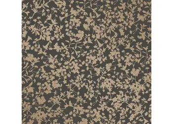 tapet negru cu flori aurii