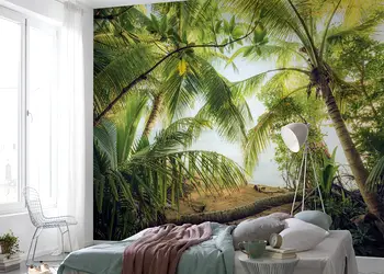 tapet peisaj plaja cu palmieri komar piratenversteck