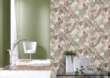 tapet cu frunze rasch 687859