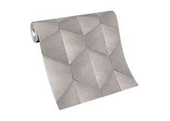 tapet taupe cu model geometric erismann 1037038