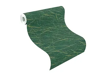 tapet verde cu detalii aurii rasch factory 428940
