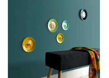 tapet verde cu sclipici discret