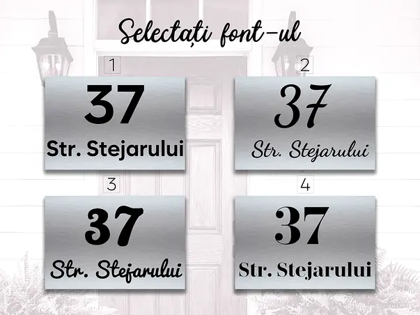 2. Selectati fontul