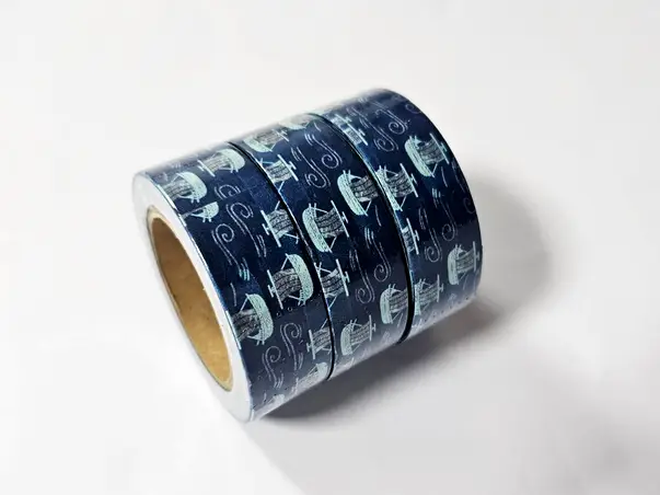 3 benzi washi tape albastre