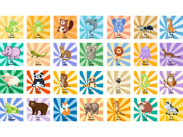 Alfabet animale simulare 2