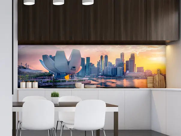 Autocolant bucatarie golful Marina Singapore 2