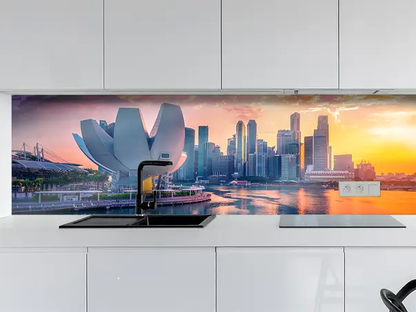 Autocolant bucatarie golful Marina Singapore 4