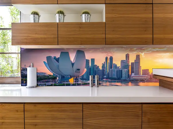 Autocolant bucatarie golful Marina Singapore 5