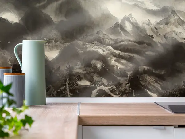 Autocolant bucatarie pictura asiatica 2