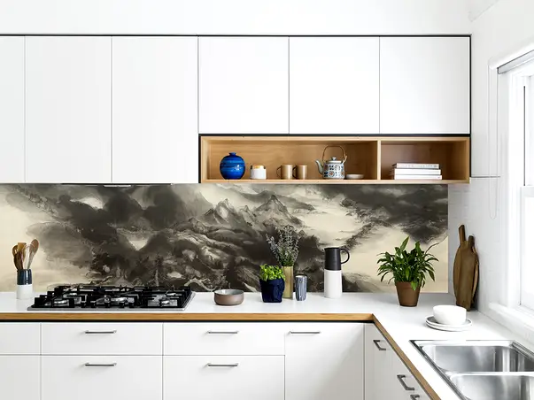 Autocolant bucatarie pictura asiatica 3