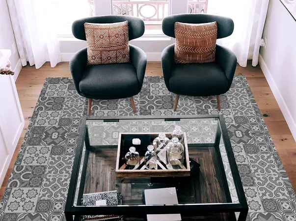 Autocolant gresie podele model nuante gri x 2