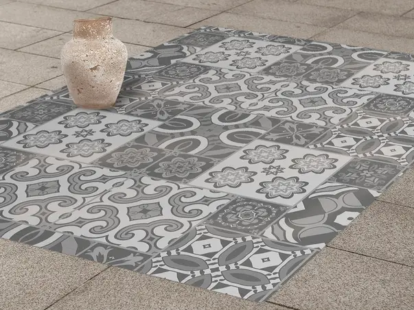 Autocolant gresie podele model nuante gri x 3