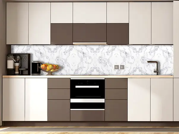 Autocolant imitatie marmura alb cu model gri 1