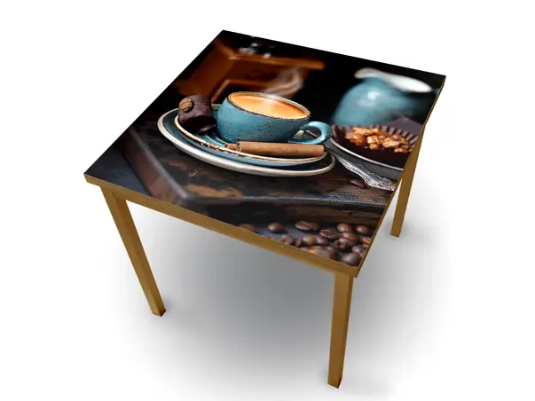 Autocolant masa model ceasca cafea 100cm latime 1