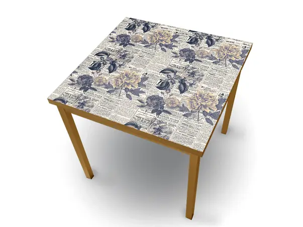 Autocolant masa model ziare cu flori v9 1