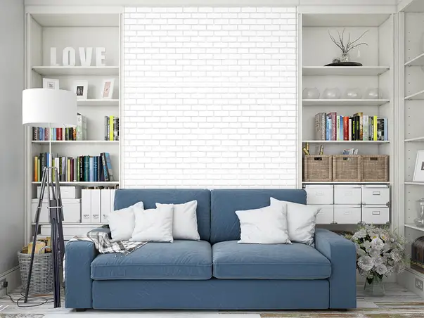 Autocolant model caramida alba 2