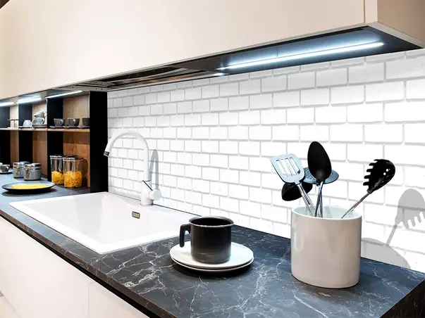 Autocolant model caramida alba 4