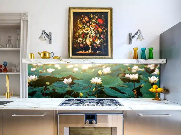 Autocolant perete Folina model Nuferi rola de 67 200 cm simulare 2