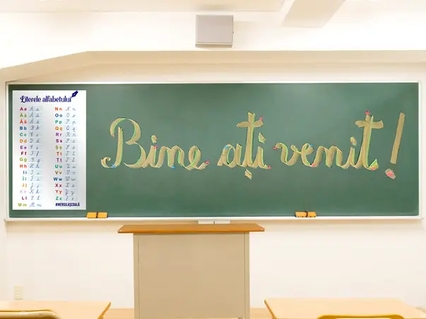 Autocolant perete Literele alfabetului Folina 2