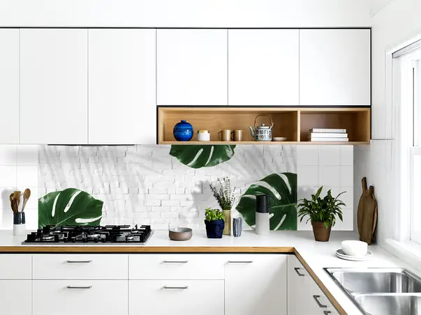 Autocolant perete model caramita plante verzi 1