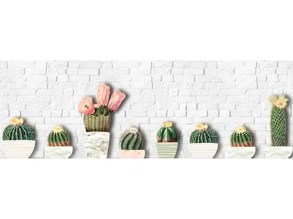 Autocolant perete model piatra cactus 4