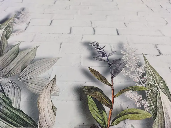 Autocolant piatra caramida cu flori model AMF123 1