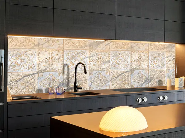 Autocolant piatra model bej gri x1