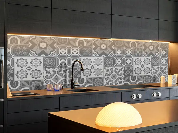 Autocolant piatra model elemente nuante de gri x1