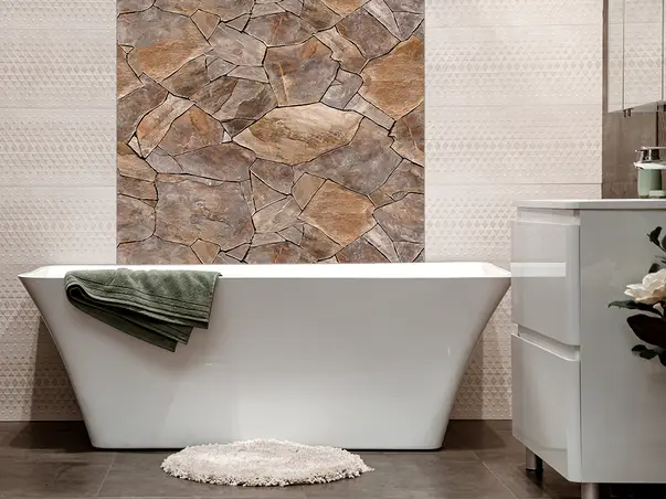 Autocolant piatra model placi brune 3