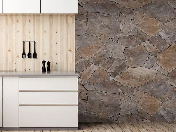 Autocolant piatra model placi brune 4