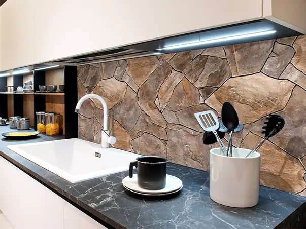 Autocolant piatra model placi brune 5