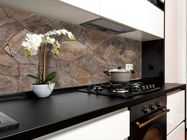 Autocolant piatra model placi brune 6