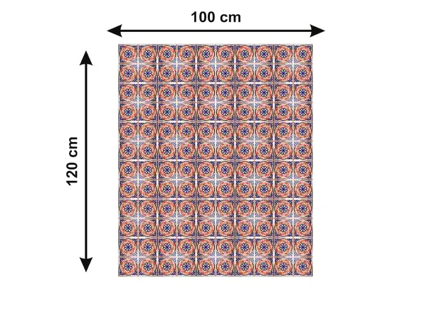 Autocolant podea model azulejo coral metru 3