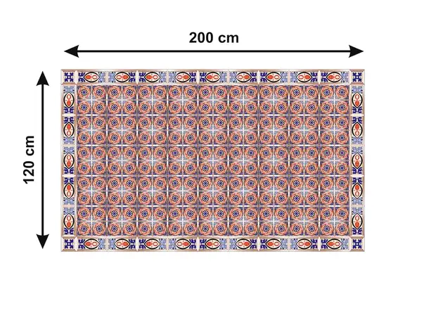 Autocolant podea model azulejo coral rola 3