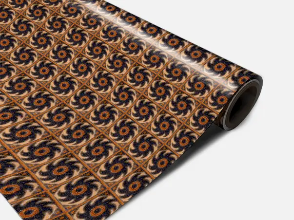 Autocolant podea model piatra bruna metru 0