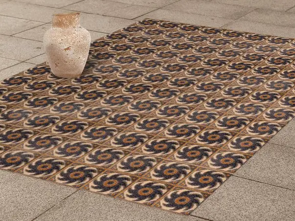 Autocolant podea model piatra bruna metru 2