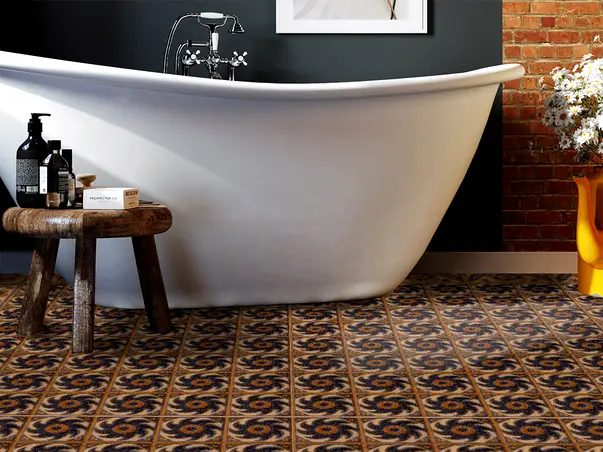 Autocolant podea model piatra bruna rola 2