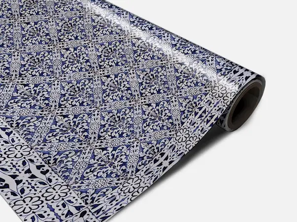 Autocolant polea model floral violet rola 0