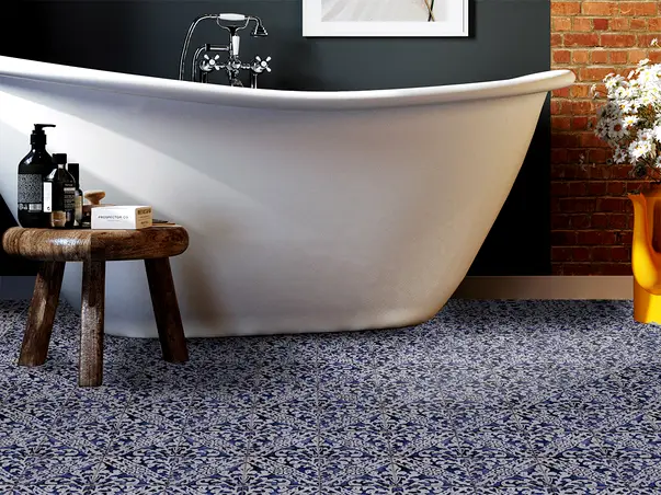 Autocolant polea model floral violet rola 2