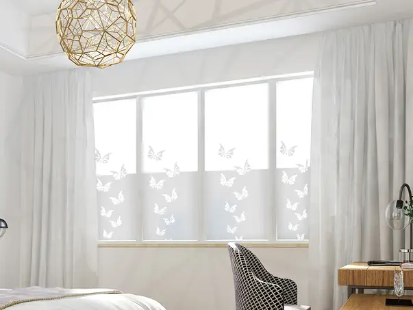 Autocolant sablare decupat model fluturi x4